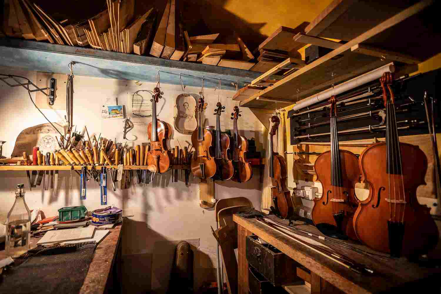 Artisans working on the product