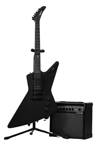 electric guitar and amplifier combo